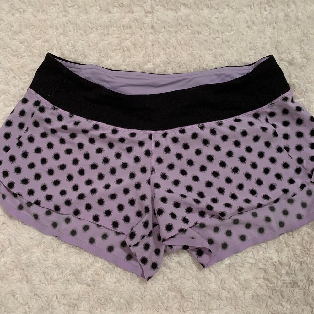 Lululemon Polka Dot Speed Shorts SZ8